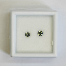 Earrings gem settings