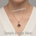 Pendent gem settings