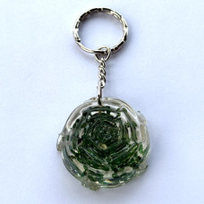 Gemstone Keychain -ROSE - GREEN