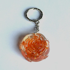 Natural Gemstone Keychain - Rose