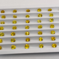 gold yellow sapphire lot