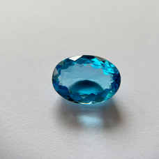  Oval Cut Swiss Blue Topaz - 7 ct