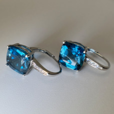 london blue topaz earrings